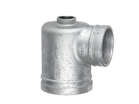 Roll Groove End Run Tee BSP 100mm x 80mm x 25mm