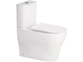 American Standard Cygnet Round Overheight Hygiene Rimless Close Coupled Back To Wall Bottom Inlet Toilet Suite White (4 Star)