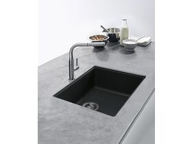Franke Impact Granite IMG110-50 Single Bowl Undermount Sink Onyx
