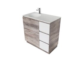 Cibo Habitat Full Vanity 1 Door 3 Drawer 900mm