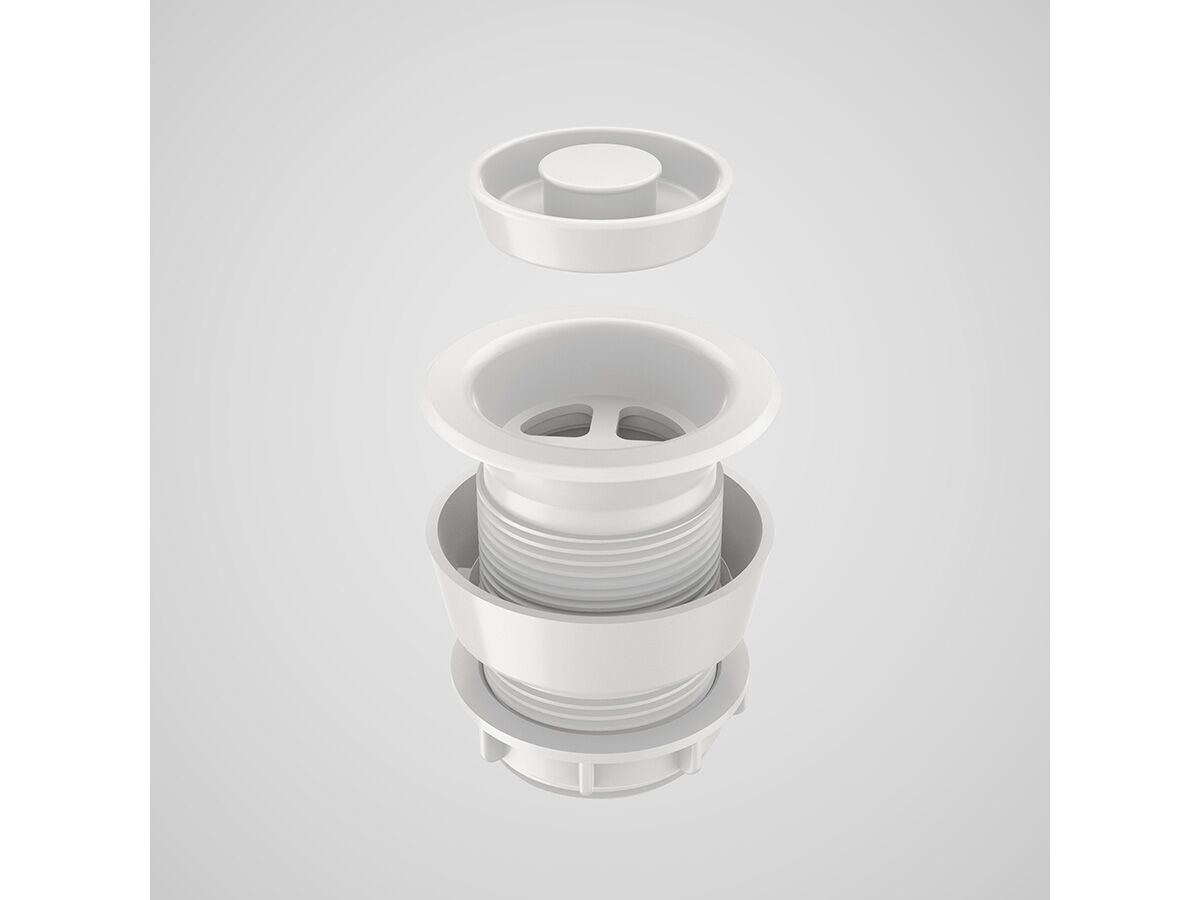 Caroma Plug & Waste with Spacer 40mm White from Reece