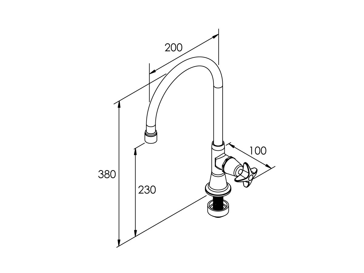Vandal Proof Type 16 C7 Pwd 200mm Fixed Aerator (3 Star)