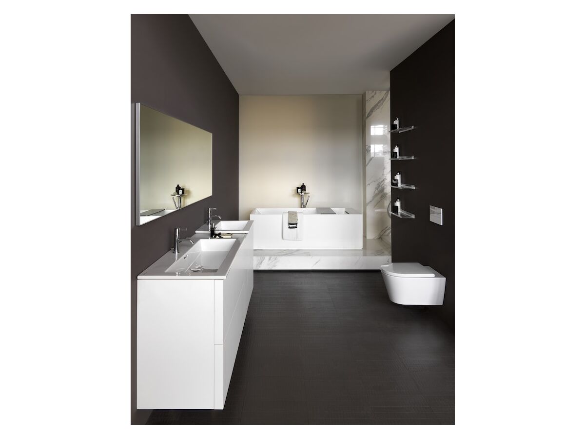 LAUFEN Kartell Freestanding Bath Solid Surface 1760mm x 760mm White