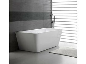 Aria Back to Wall Freestanding Bath White