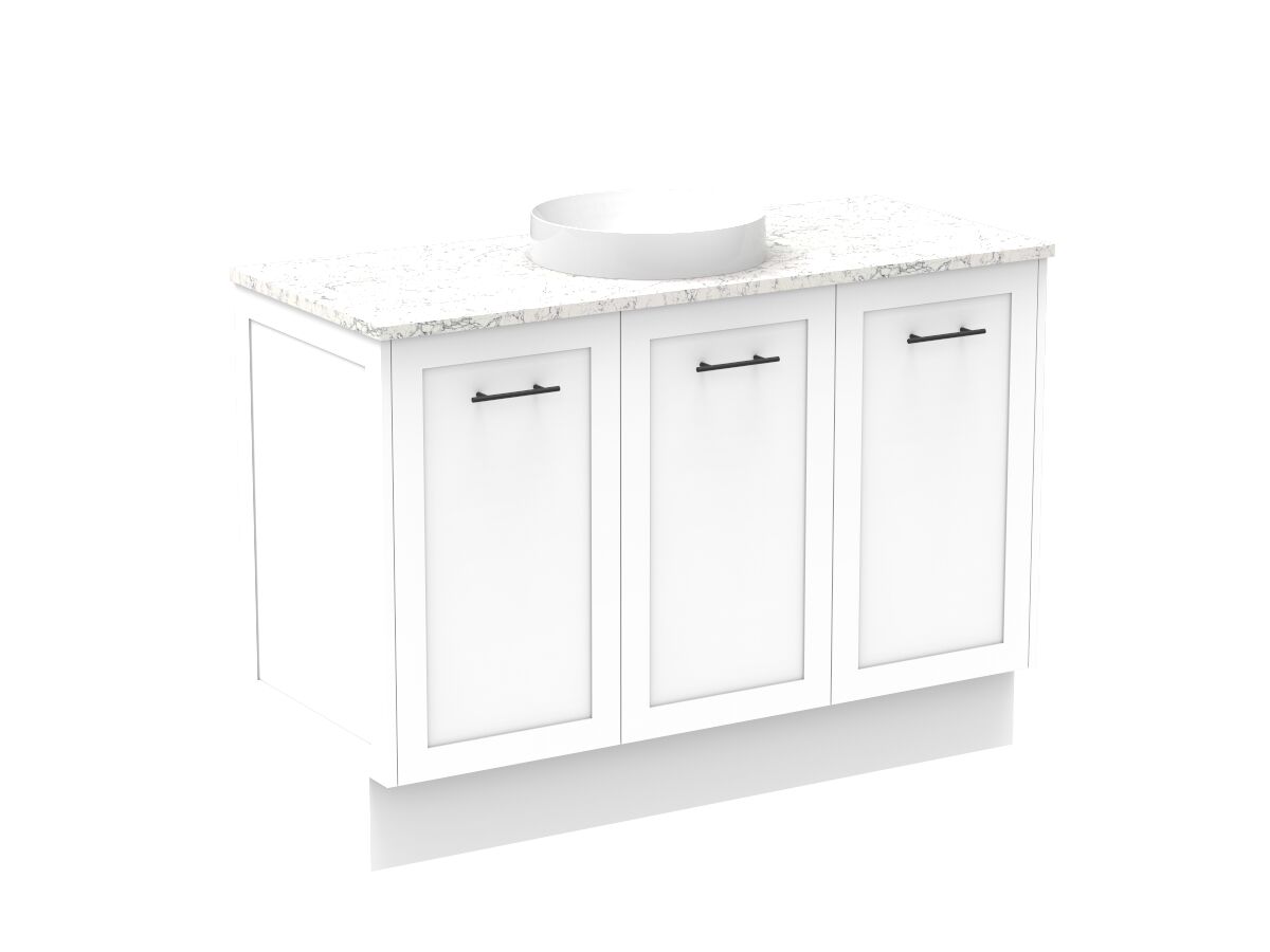 Kado Lux All Door 1200mm Centre Bowl Floor Mount Caesarstone