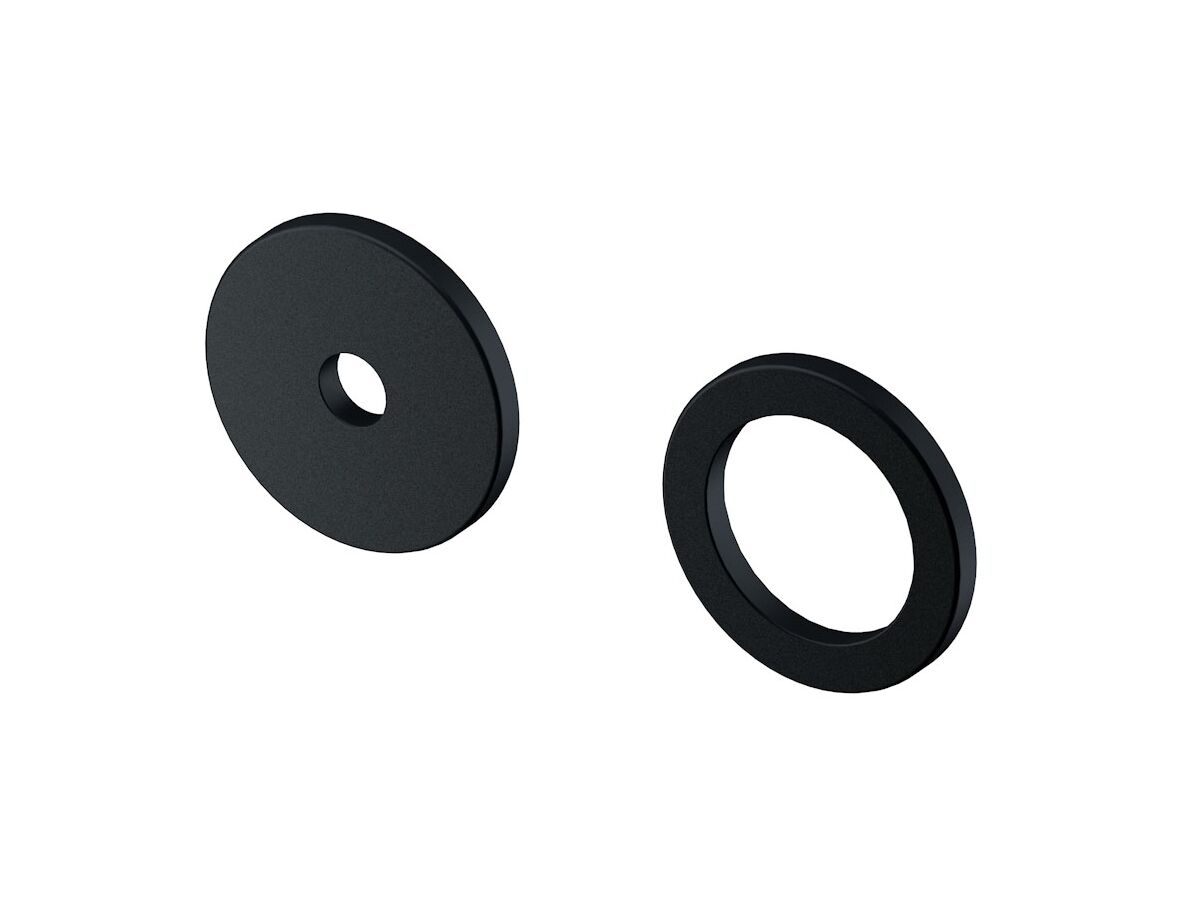 Mizu Stream Wall Mixer Cover Plates Only 2Piece Matte Black from Reece