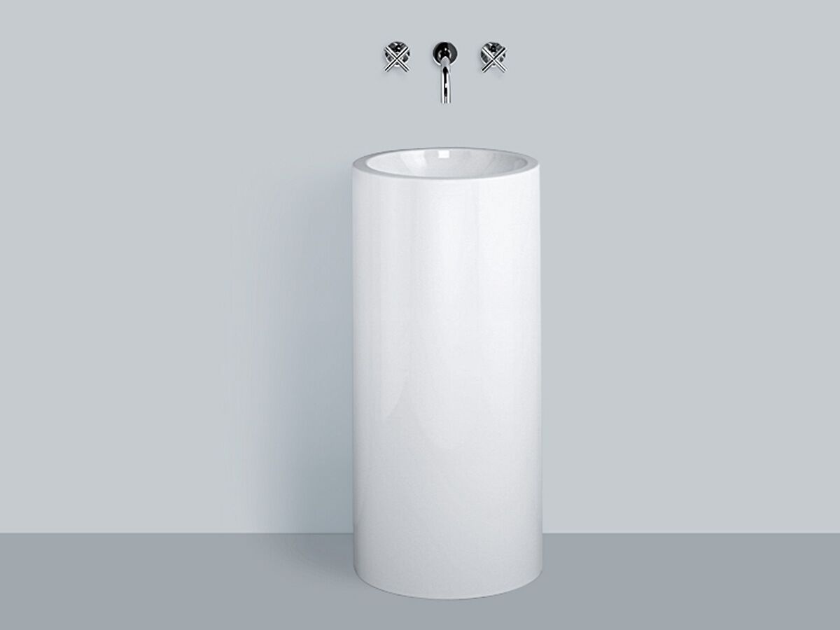 Alape Circa Freestanding Basin with Fixings 400mm White
