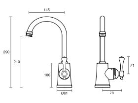 Kado Era Sink Mixer Small