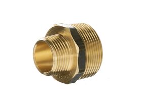 Nipple Hex Reducing Brass 40mm x 25mm