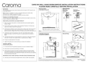 Installation Instructions - Caroma Care 600 Wall Basin No Overflow White