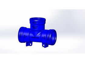 Dimax Tee Socket-Socket-Socket PN35 FBE 100mm x 100mm
