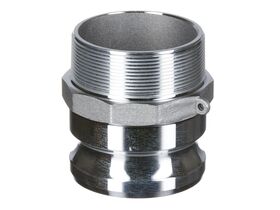 Aluminium Camlock (Type F) Male Camlock x Male BSP 80mm from Reece