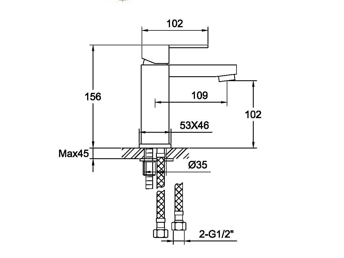 Mizu 1700 Basin Mixer Chrome (4 Star)