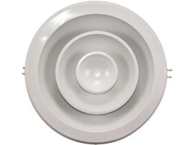 Aluminium Round Diffuser with Collar & Butterfly Damper 200mm from Reece