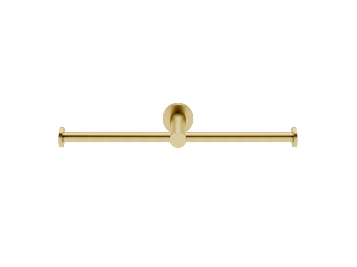 Milli Pure Double Toilet Roll Holder PVD Brushed Gold