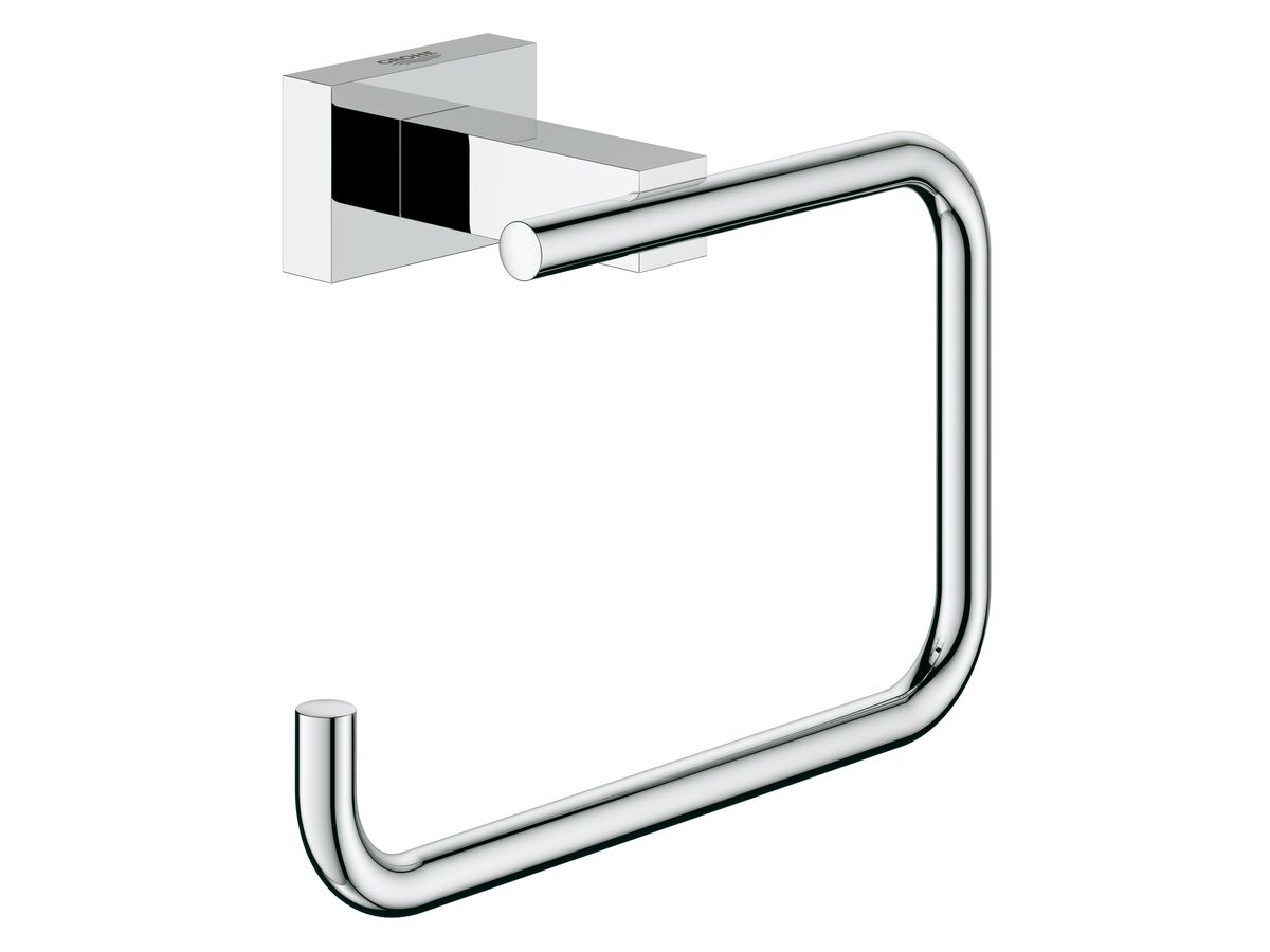 GROHE Essentials Cube Accessories Toilet Roll Holder Chrome