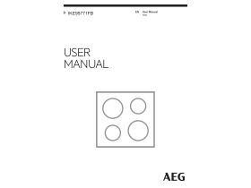 User Manual - AEG IKE95771FB Induction Cooktop 90cm