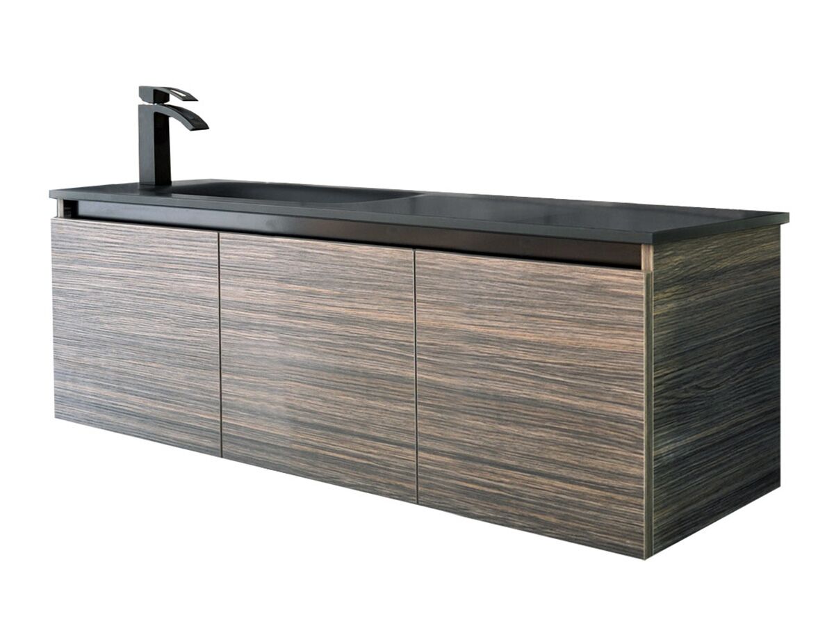 Silex Ensuite Wall Hung Single Bowl Vanity Unit 1200mm