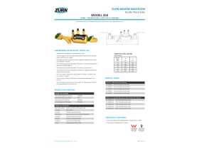 Specification Sheet - Double Check Valve with Lockable Ball Valves