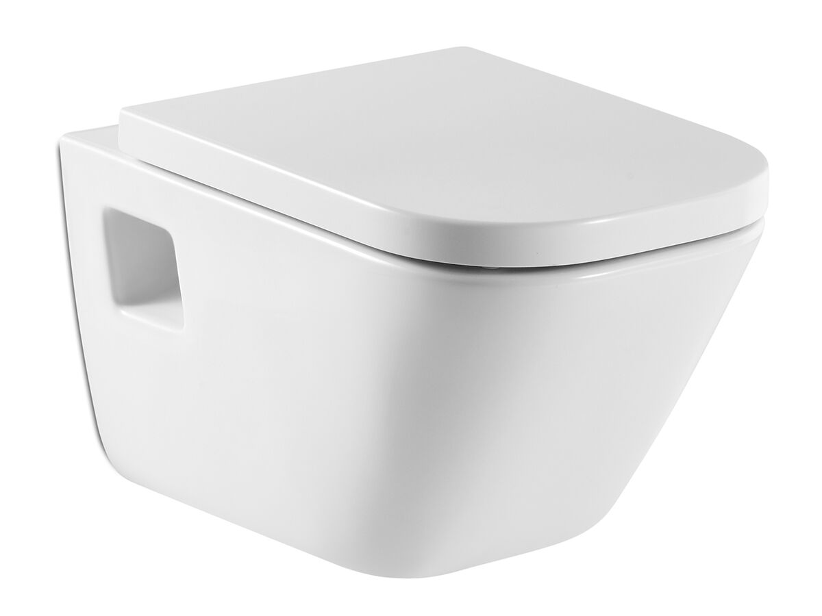 The Gap Wall Hung Pan Soft Close Quick Release Seat MK2 White/ Chrome (4 Star)