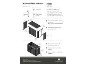 Installation Instructions - ACA Condenser Cages