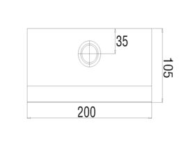 Milli Orion Hob Bath Outlet 105mm Chrome