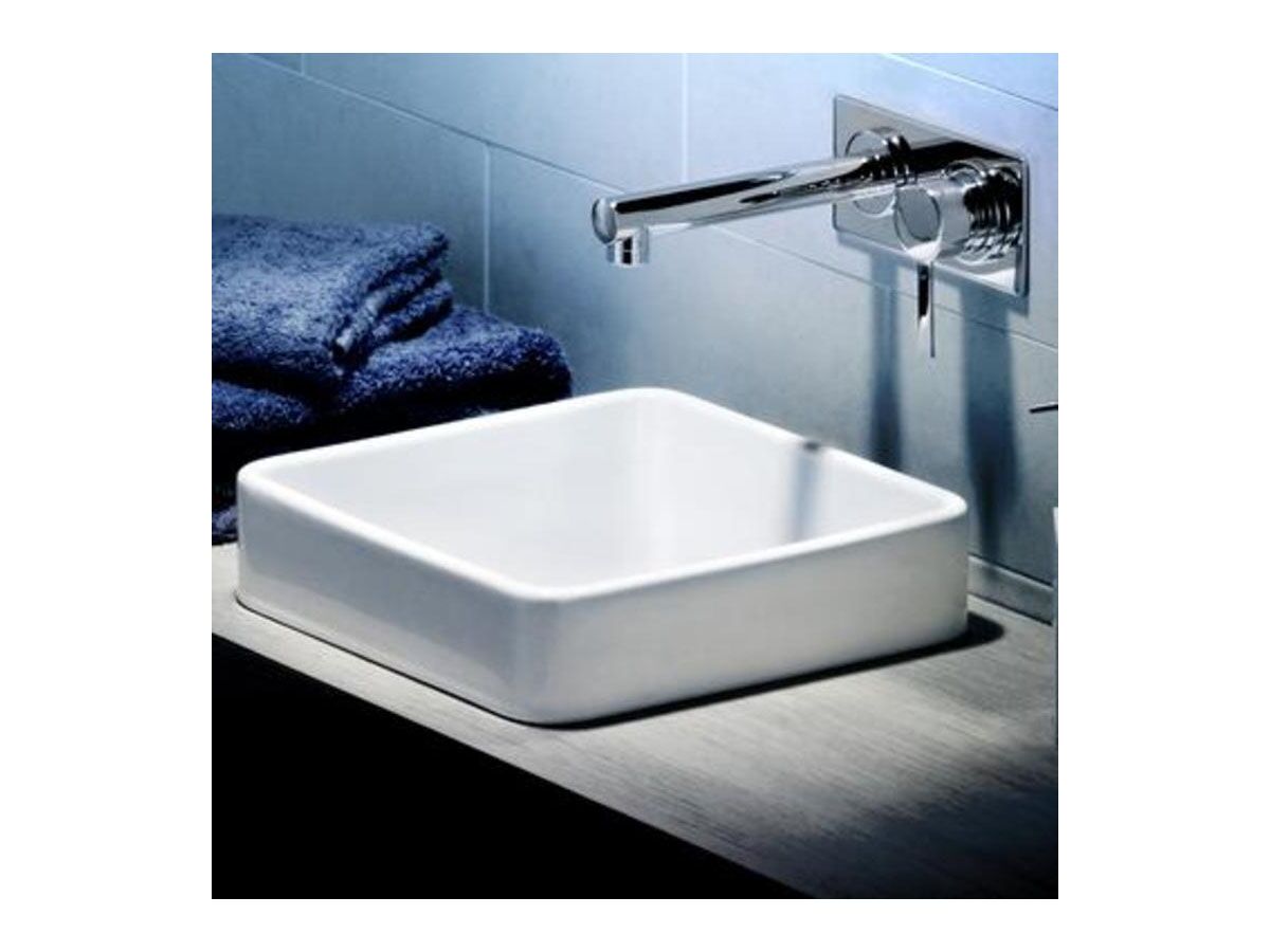 Caroma Cube Vanity Basin 320mm 0 Taphole White from Reece