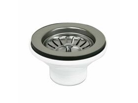 Memo Basket Plug & Waste 90mm x 50mm (Suits Stainless Steel Sinks) Nickel
