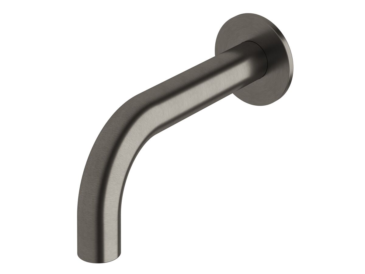 Milli Pure Wall Bath Outlet 160mm PVD Brushed Gunmetal from Reece