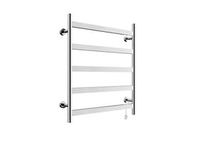 Mizu Stream Heated Towel Rail 800 x 800 Brushed Stainless Steel