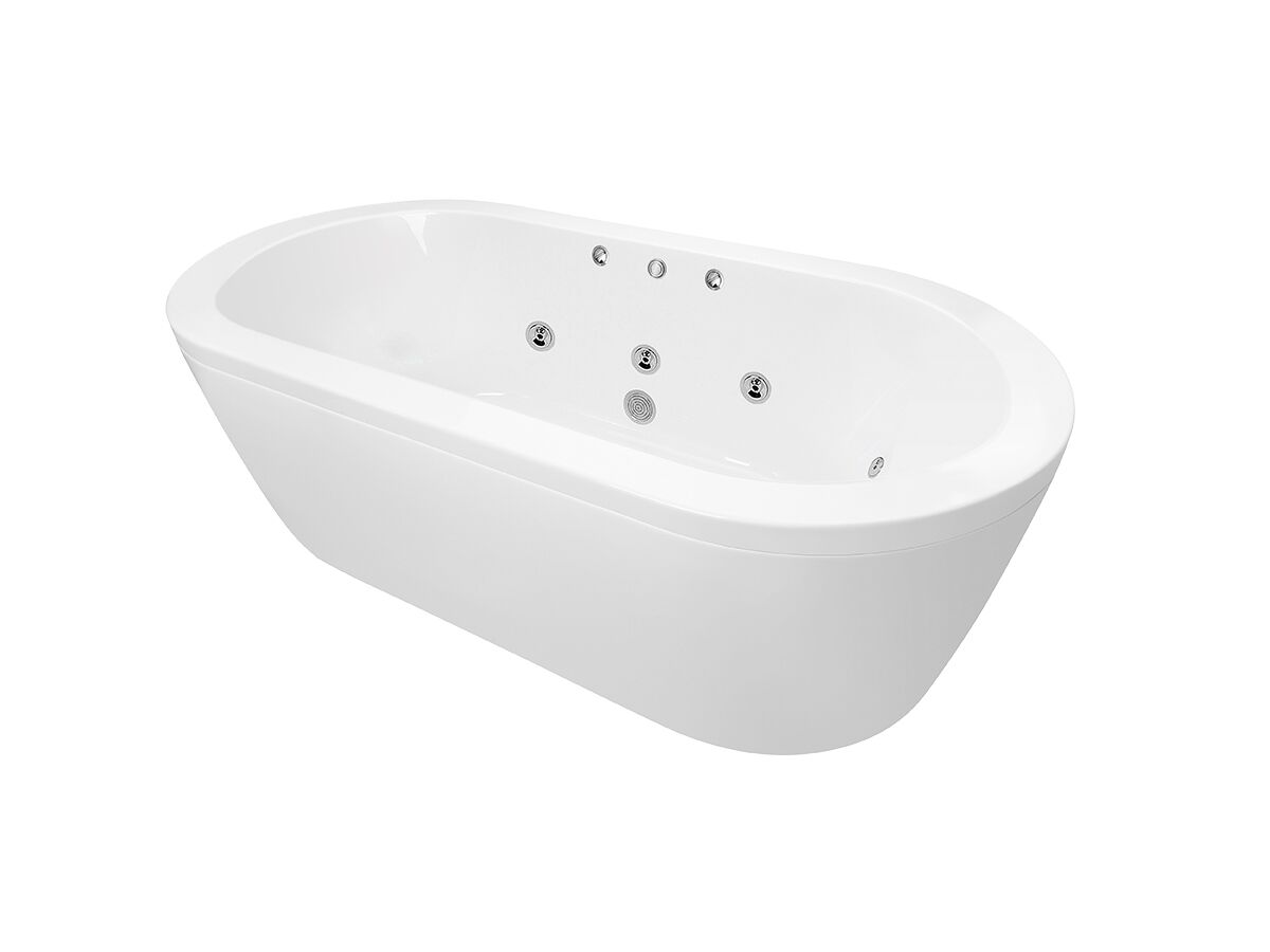 Decina Isle MK2 1790mm Freestanding 10 Jet Spa Bath from Reece