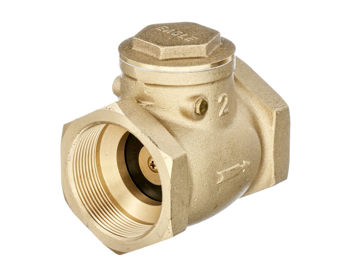 Brass Swing Check Valve Untested 50mm from Reece