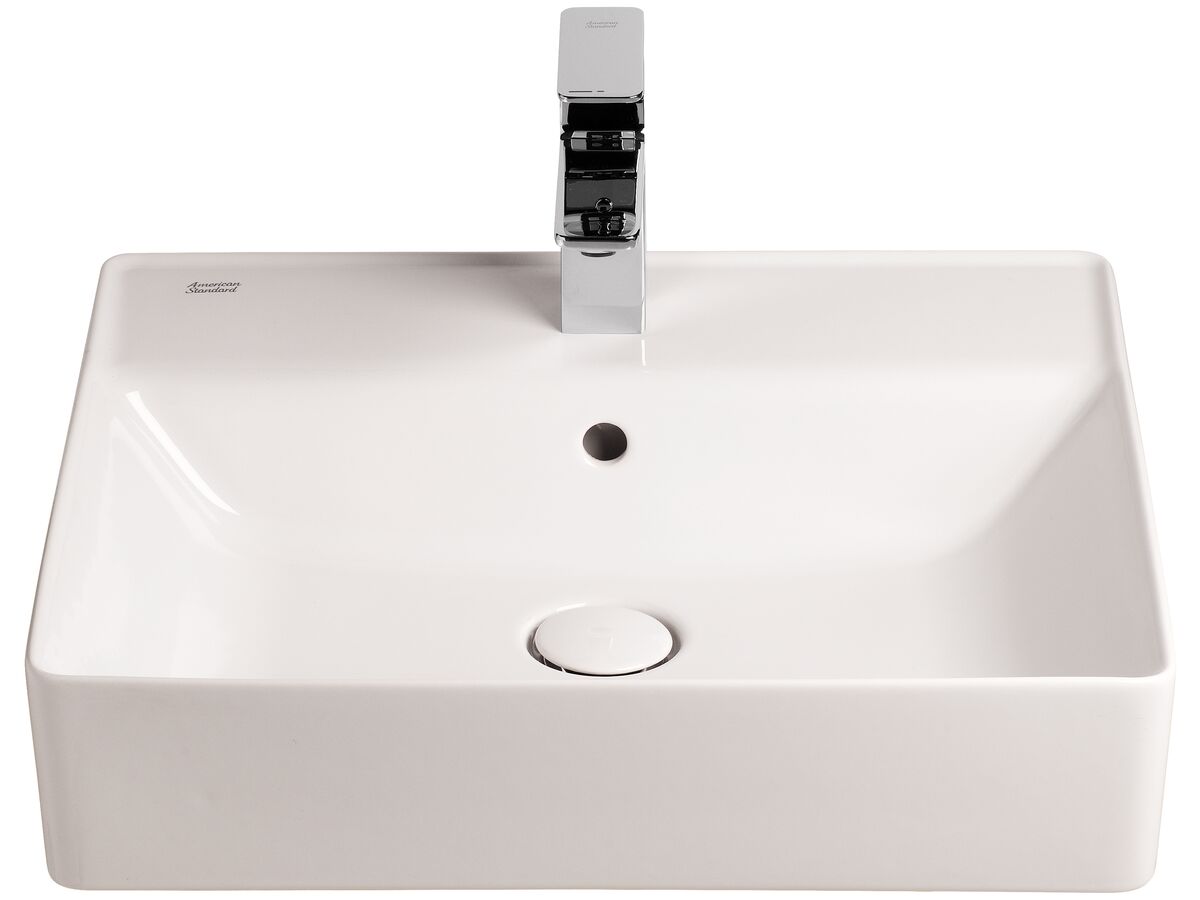 American Standard Acacia E SupaSleek Semi Recessed Basin 1 Taphole 550mm White