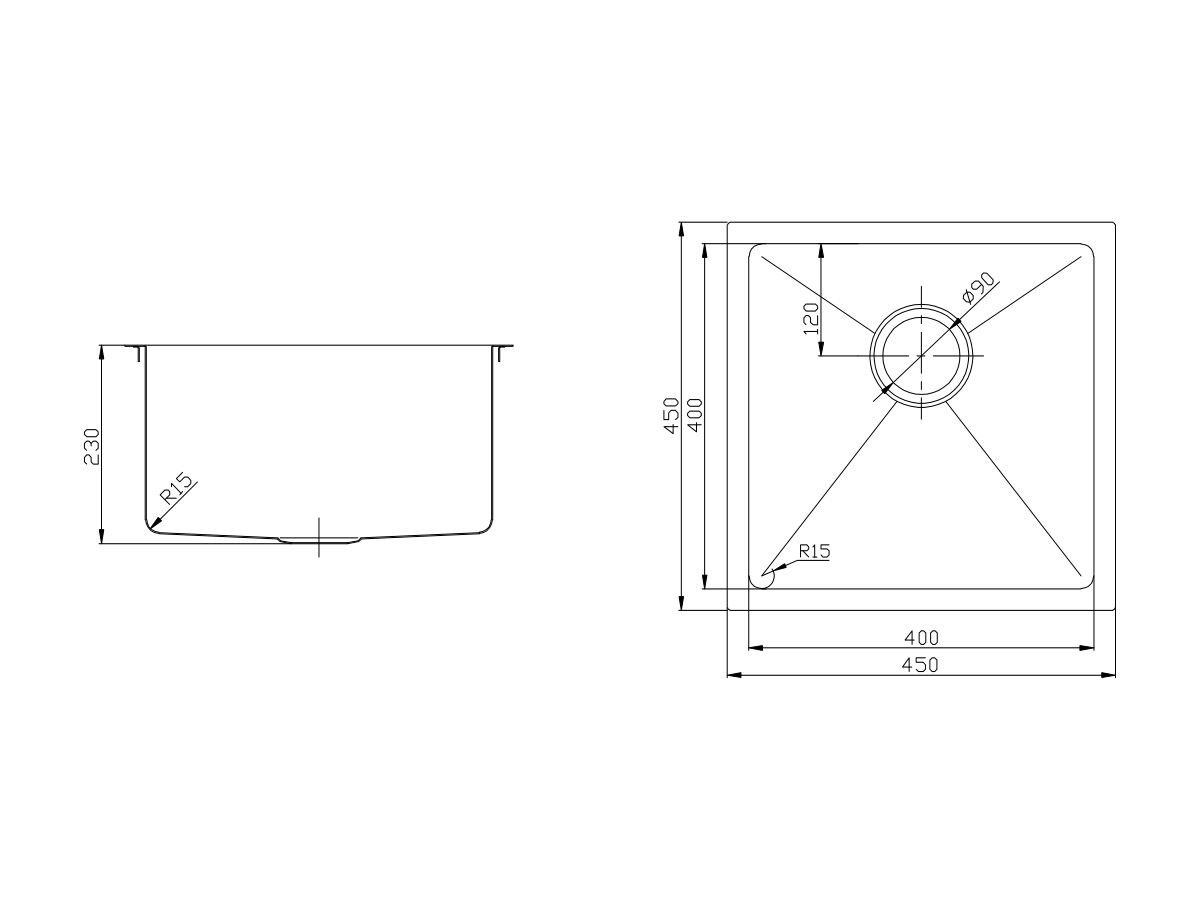 Memo Zenna Single Bowl Sink Stainless Steel from Reece