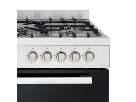Inalto RU9EGB Dual Fuel Freestanding Oven Stainless Steel/Black 900mm