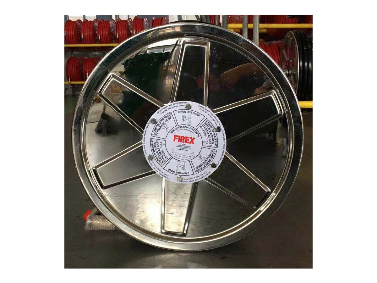 Stainless Steel Fire Hose Reel 36mtr x 19mm from Reece