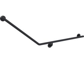 Mizu Drift 840mm x 715mm x 40 Degree Accessible Toilet Grab Rail Modular Right Hand Matte Black