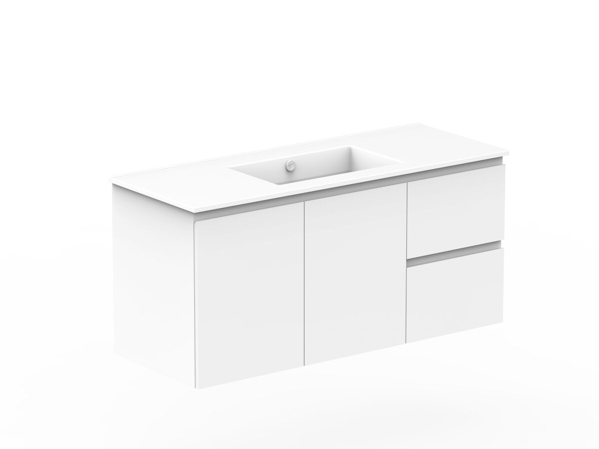 Posh Domaine 1200mm Wall Hung Vanity Unit Conventional Single Bowl