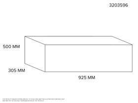 PU Supply Air Plenum 925mm x 305mm (500 Deep)