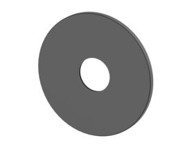 Mizu Shower Mixer Cover Plate Round 140mm Matte Black