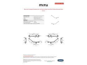 Specification Sheet - Mizu Drift 40 Degree Ambulant WC Left Hand & Right Hand Pair Polished Stainless Steel