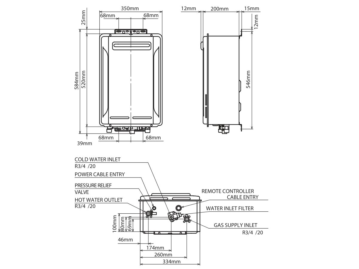 Thermann 6 Star 26L Natural Gas 60 Degree Continuous Flow Hot Water