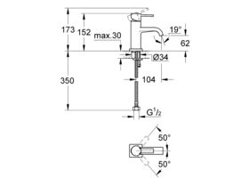 GROHE Allure Basin Mixer Chrome (5 Star)