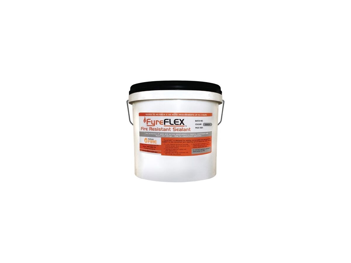 FyreFLEX Arylic Fire Sealant 10L Pail Grey from Reece
