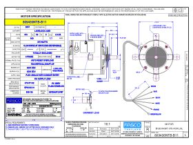 Specification Sheet - Fasco Fan Motor 415V 375W 809436NTB-B11
