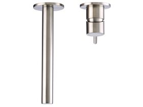 Mizu Drift MK2 Wall Mixer Set with 2 Cover Plate Design Brushed Nickel