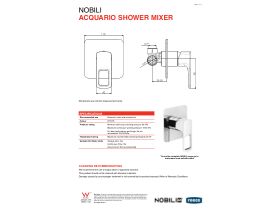 Technical Guide - Nobili Acquario Shower Mixer Chrome