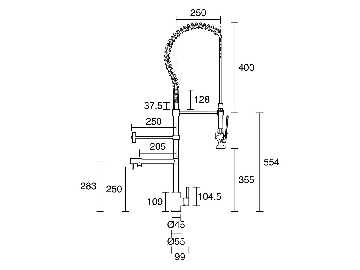 wolfen-pre-rinse-sink-mixer-tap-with-pot-filler-chrome-6-star-from-reece