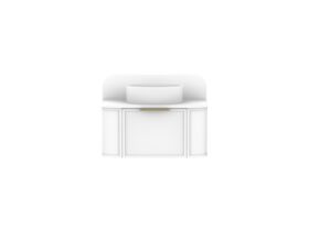 ADP Flo by Alisa & Lysandra All Drawer Vanity Unit Centre Bowl 750 Friday Quartz Top 1 Drawer (No Basin)