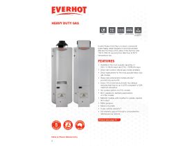 Specification Sheet - Everhot Heavy Duty Gas